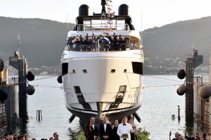 Sanlorenzo 50Steel Superyacht Launches to Rousing Fanfare