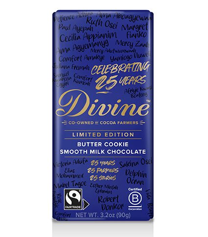 Celebrating 25 Years of Divine Chocolate with a Birthday Bar