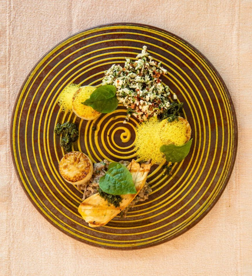 Pan-Seared Vegan Scallop recipe by Chef Harinath Govindaraj